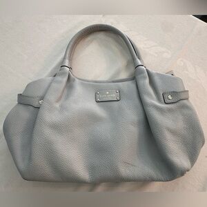 Kate Spade ♠️ Gray Leather Hobo Bag